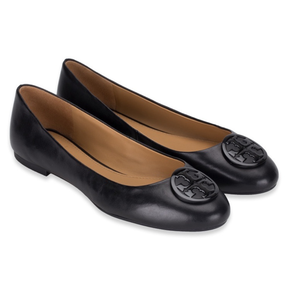 NIB Tory Burch Benton Ballet Flats Black Sz 9